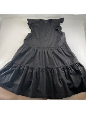 Hatch The Brooke black Dress bust 36 SZ1 ruffles tiers